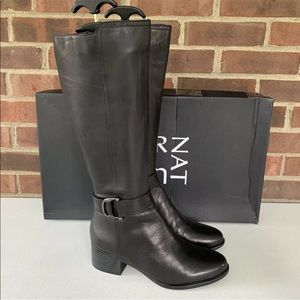 Naturalizer Kelso Almond Toe Knee High Tall Boots